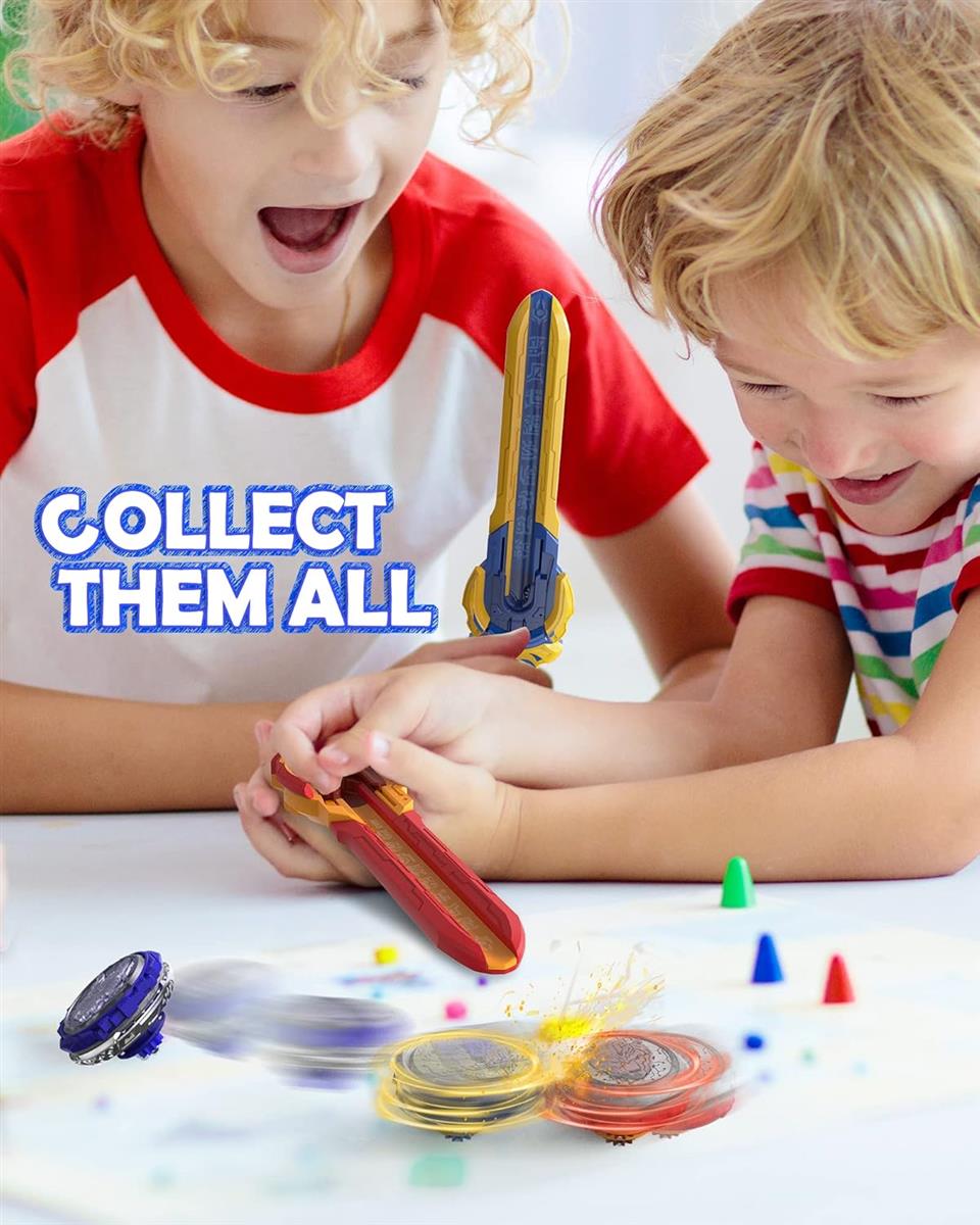 INFINITY NADO Kreisel für Kinder Metall Spielzeug Jungen, Battle Tops Kreisel Launcher Spielzeug, Spinning Tops Jungen ab 5 6 7 8 9 10 11 12 Jahre, Starter Pack Blazing War Bear
