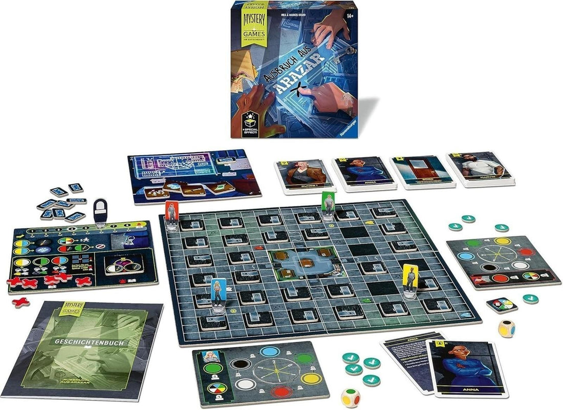 Ravensburger Familienspiel 27365 - Mystery Games: Der Ausbruch aus Arazar - Storytelling- und Erlebnisspiel für 2-4 Spieler ab 14 Jahren