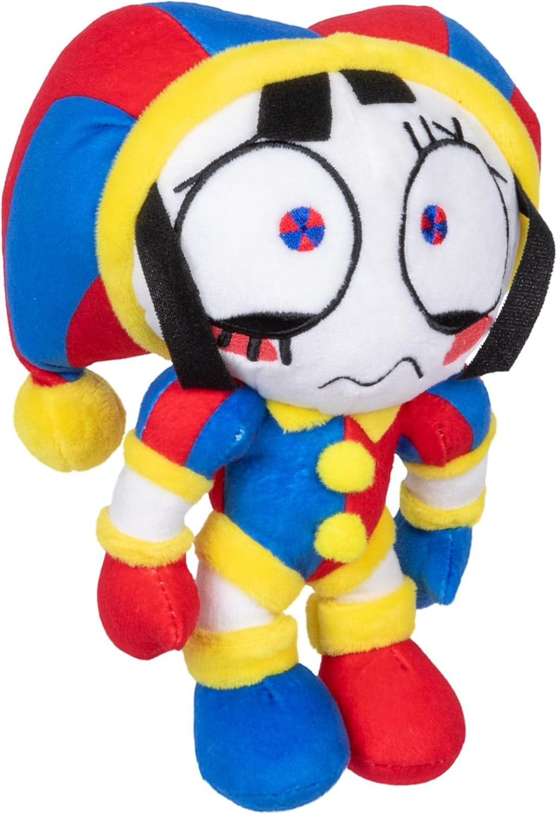 Amazing Digital Circus Deluxe Pomni Plüschfigur, 20,3 cm große Figur aus hochwertigen Materialien und Stickereien, Sammeln Sie Caine, Pomni, Kinger, Jax und Ragatha