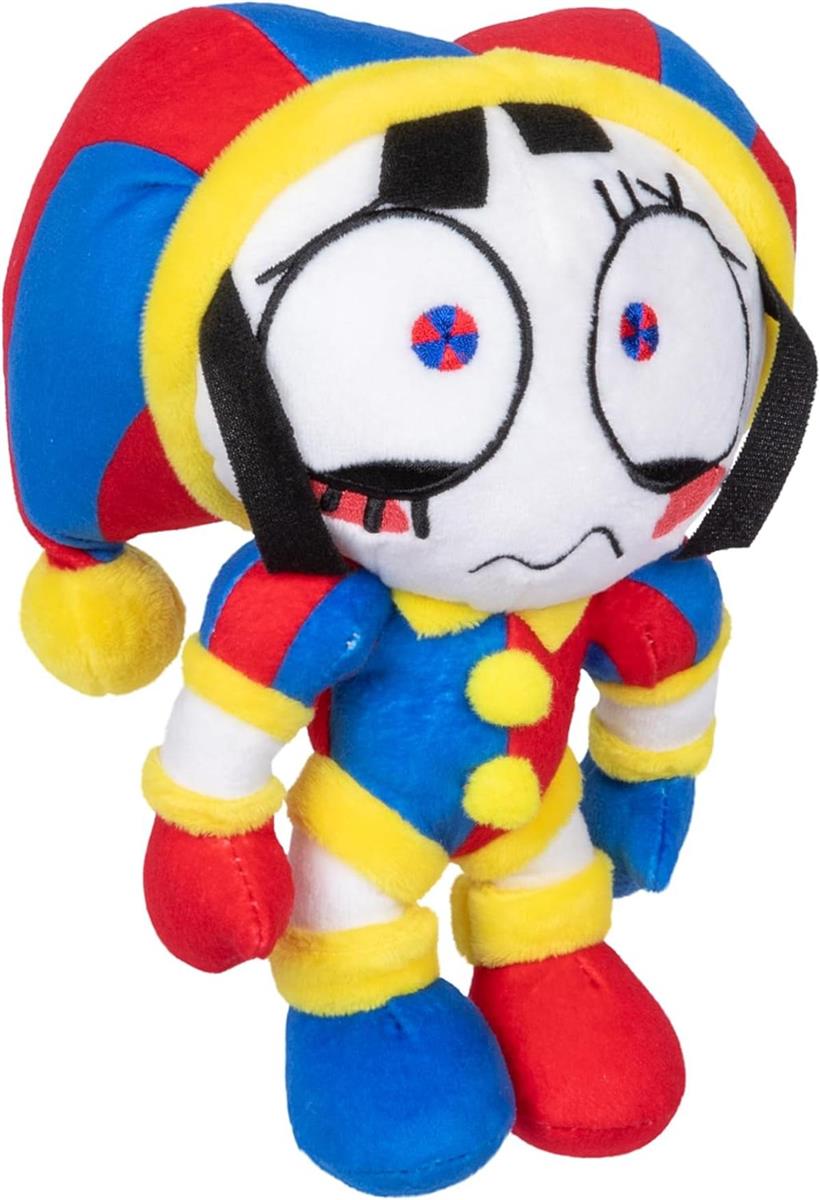 Amazing Digital Circus Deluxe Pomni Plüschfigur, 20,3 cm große Figur aus hochwertigen Materialien und Stickereien, Sammeln Sie Caine, Pomni, Kinger, Jax und Ragatha