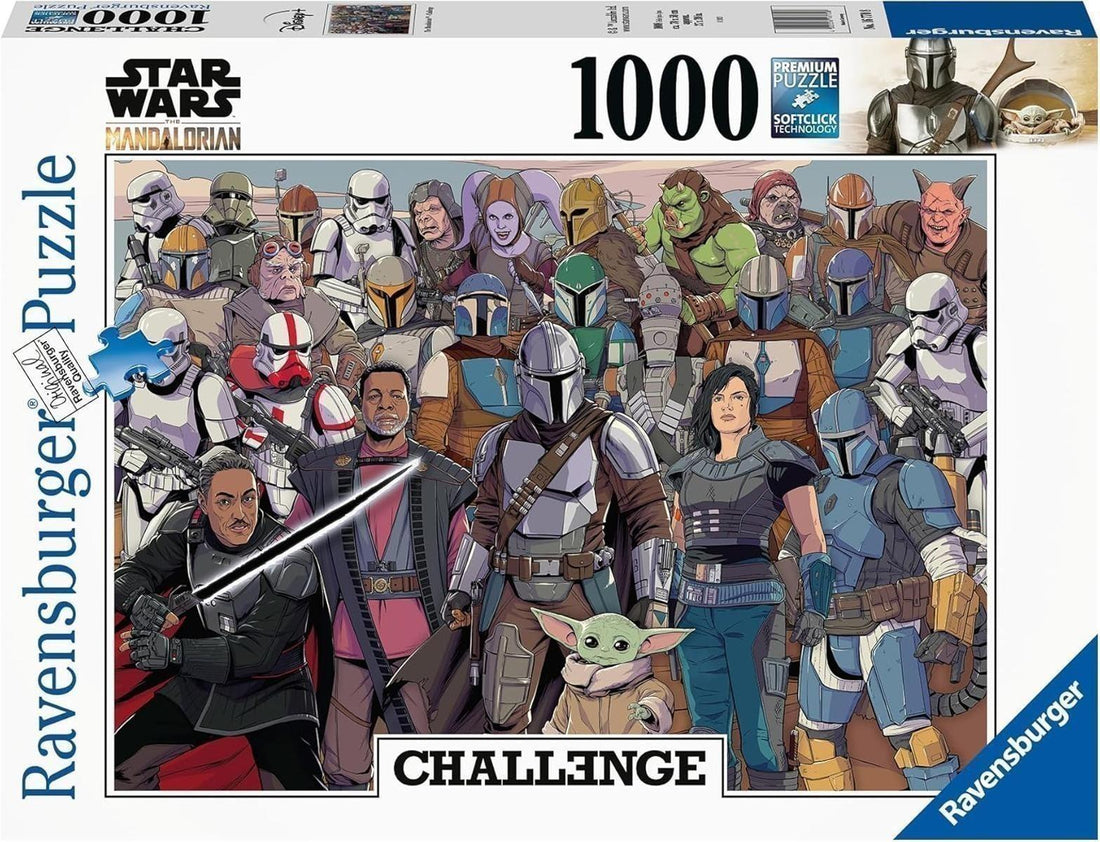 Ravensburger Puzzle 16770 - Challenge Star Wars Mandalorian - 1000 Teile Puzzle für Erwachsene und Kinder ab 14 Jahren
