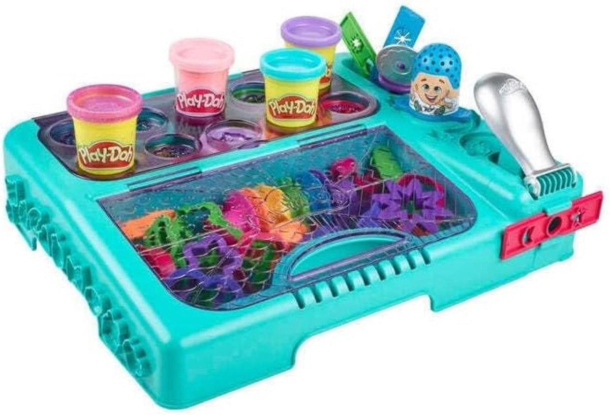 Play-Doh Kreativbox für unterwegs mit mehr als 30 Knetwerkzeugen und 10 Dosen