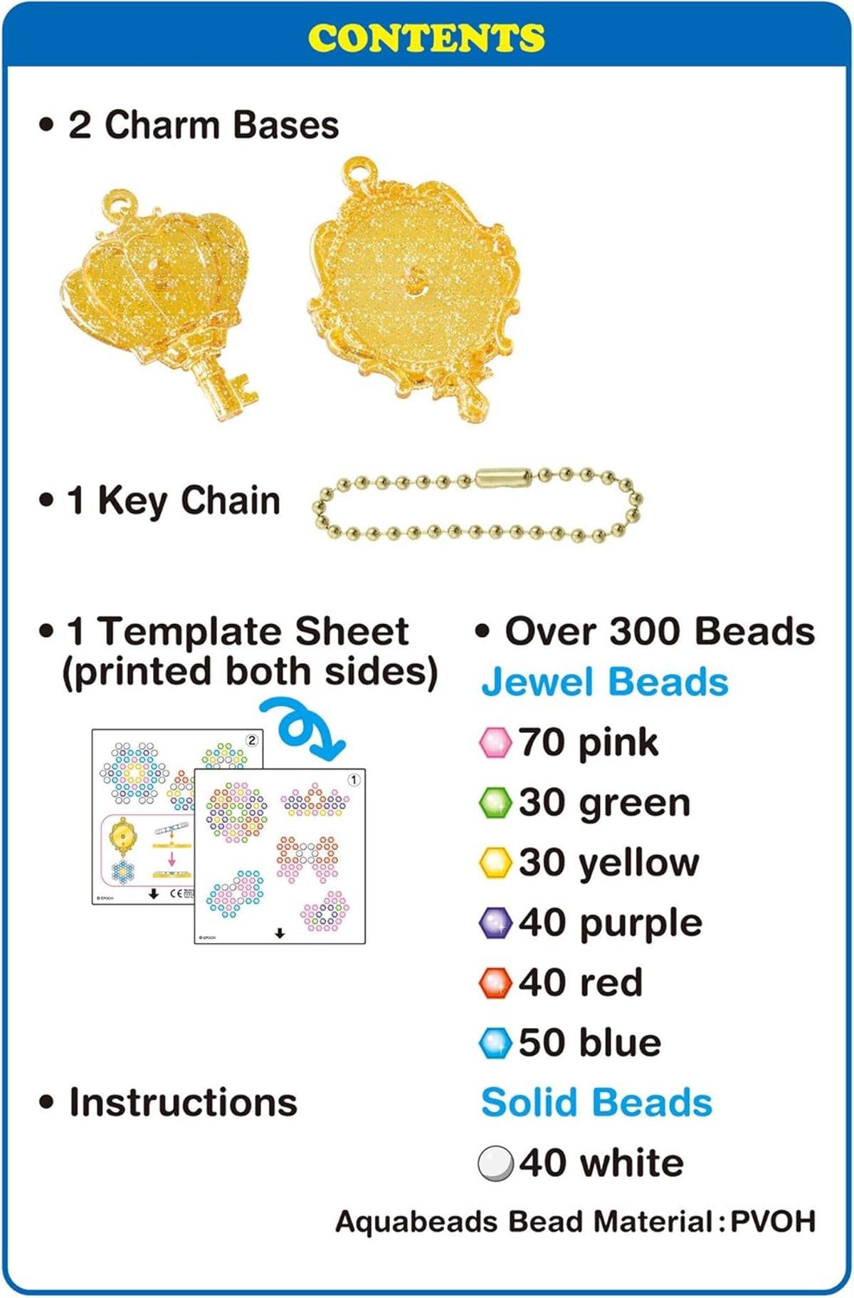 Aquabeads 31038 Elegant Charm set - Bastelset Themen Nachfüllset