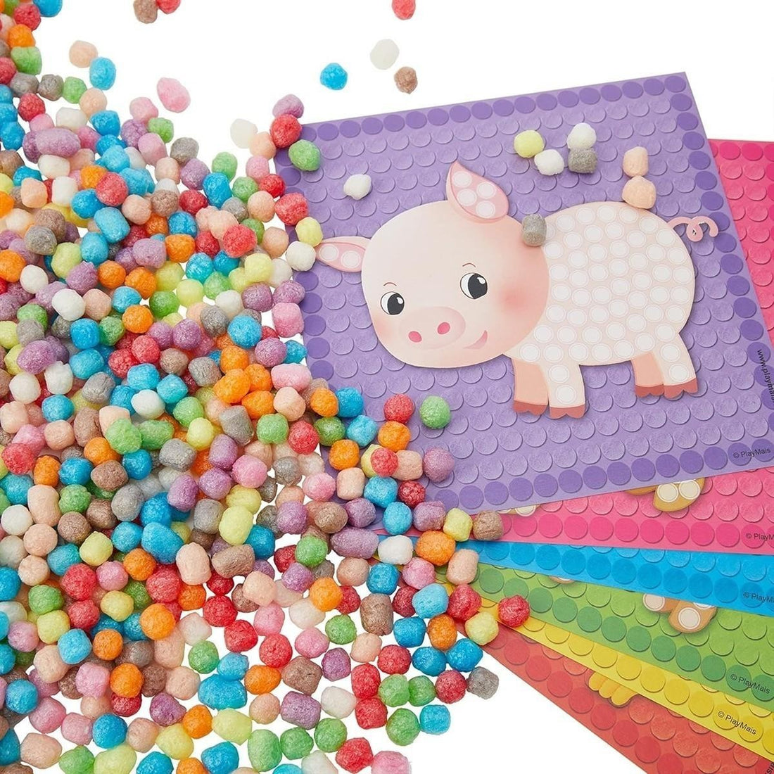 PlayMais 160255 - PlayMais Mosaic Little Farm, Bastelset