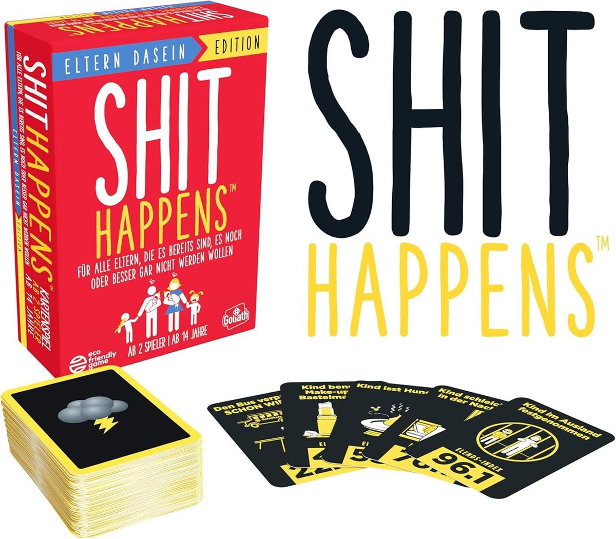 Goliath Shit Happens Eltern Dasein Edition, Kartenspiel ab 14 Jahren, Gesellschaftsspiele für 2 Oder Mehr Spieler