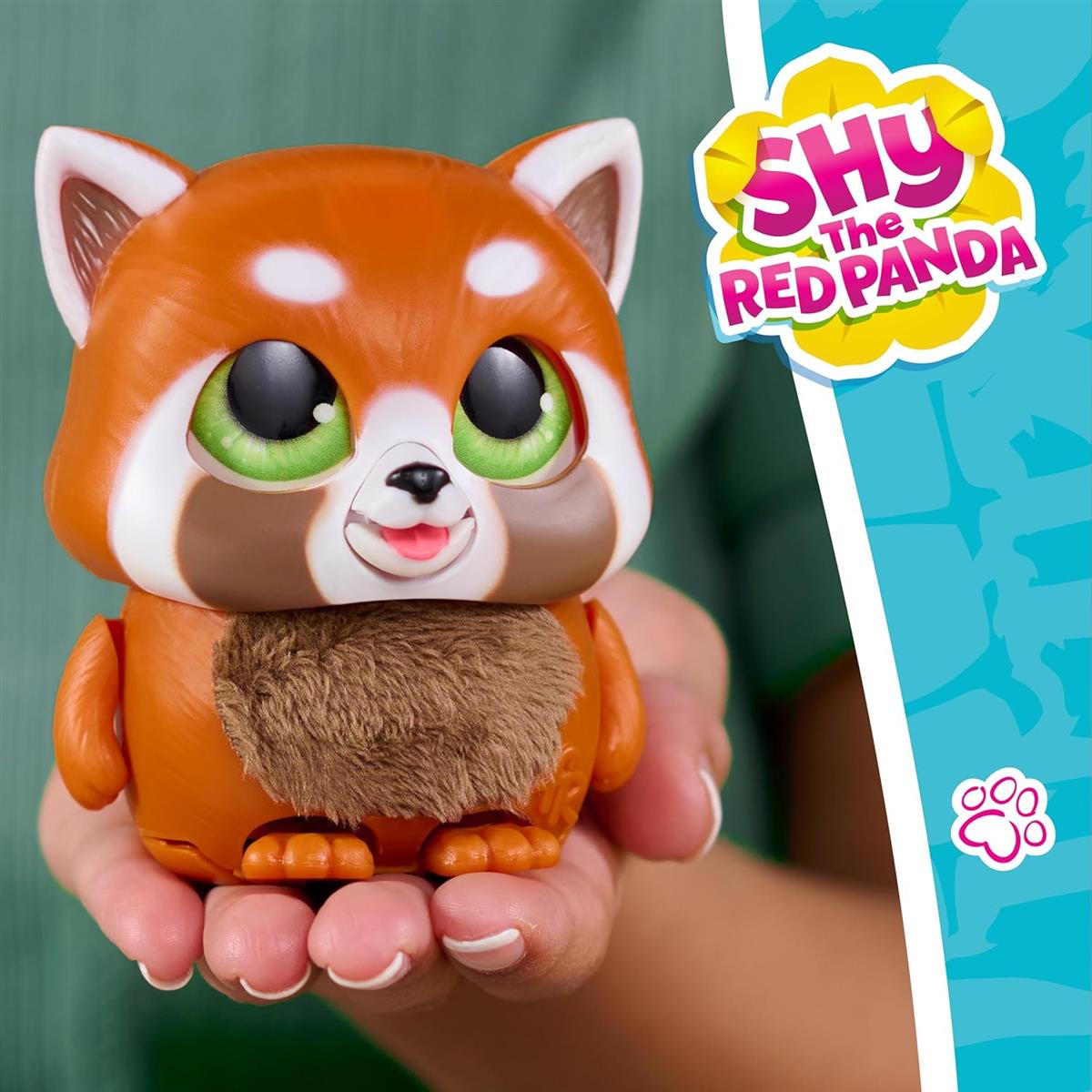 Just Play furReal Handfuls – Shy, der Rote Panda, 8,9 cm großes, interaktives Spielzeug für Jungen, Mädchen und Kinder ab 4 Jahren