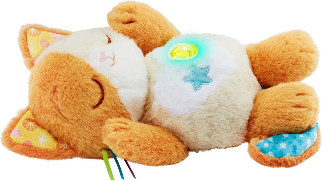 VTech Baby Schlummer-Kätzchen – Niedliches Kuscheltier als Beruhigungshilfe – Mit sanften Bewegungen, Schlafliedern, Melodien und Naturgeräuschen – Für Kinder von 0-36 Monaten