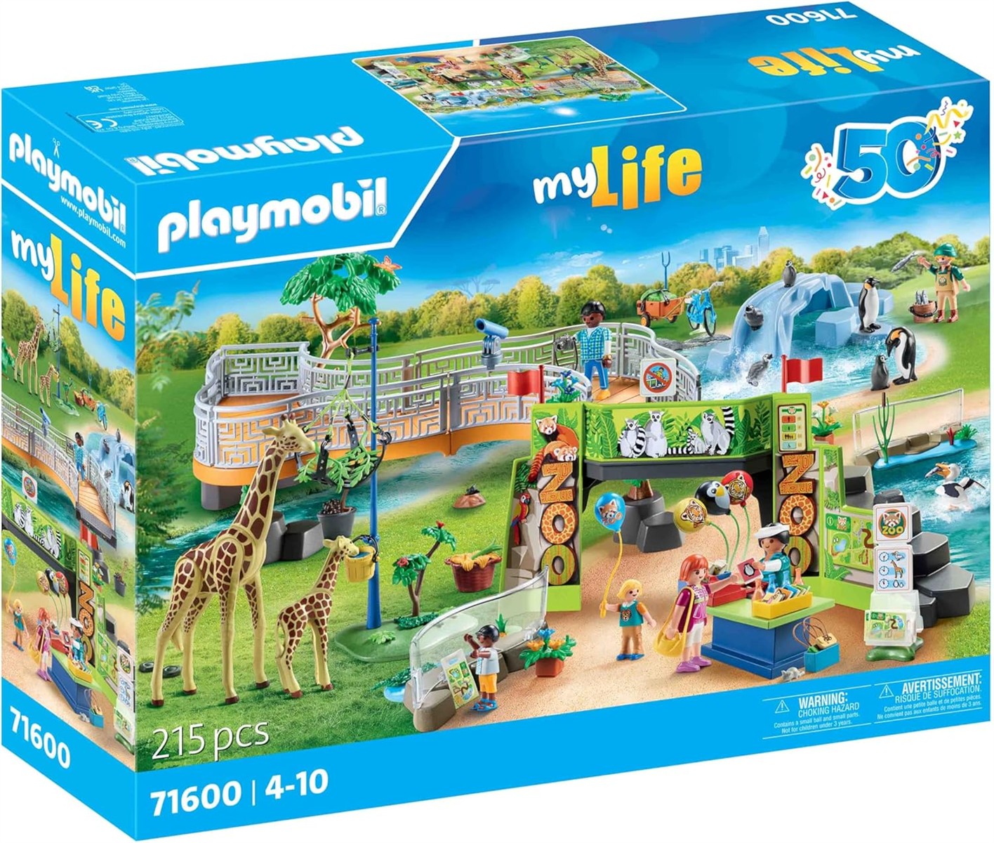 PLAYMOBIL MyLife 71600 Mein großer Erlebnis-Zoo