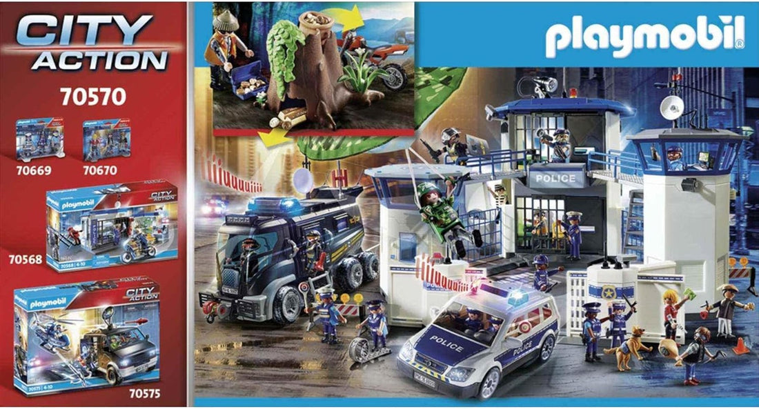PLAYMOBIL City Action 70570 Polizei-Geländewagen: Verfolgung des Schatzräubers