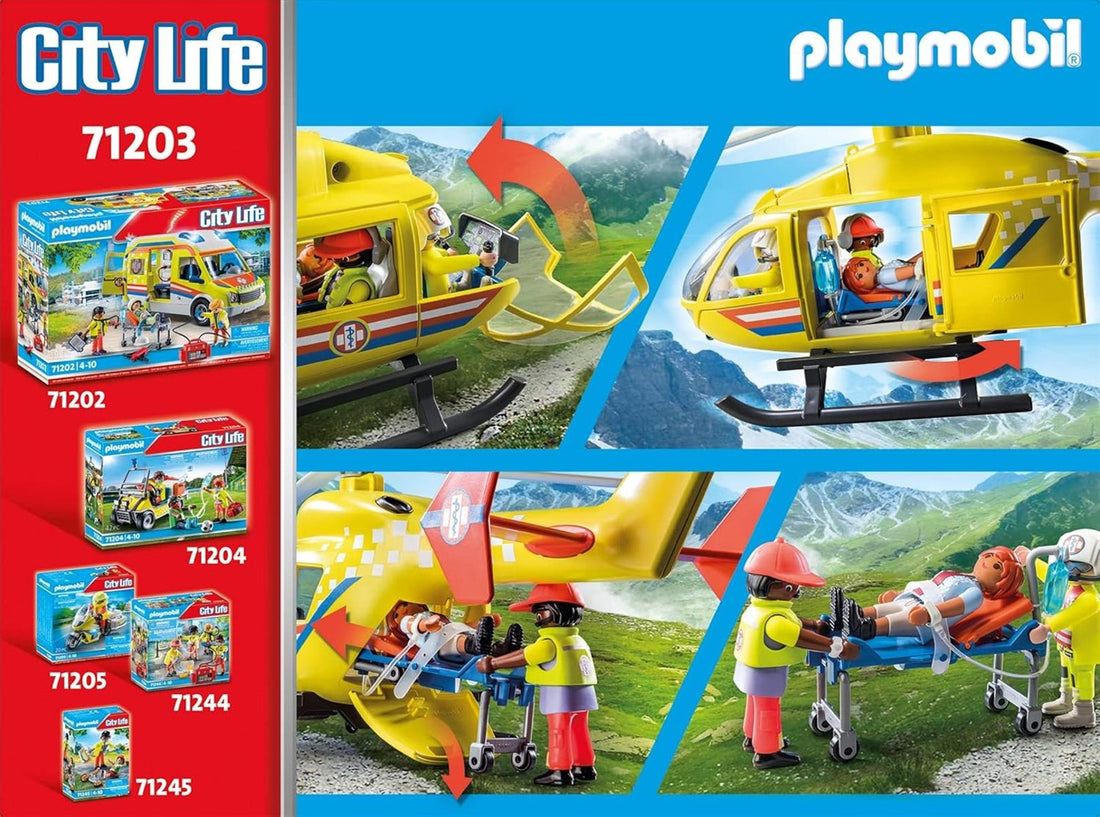 PLAYMOBIL 71203 City Life Rettungshelikopter