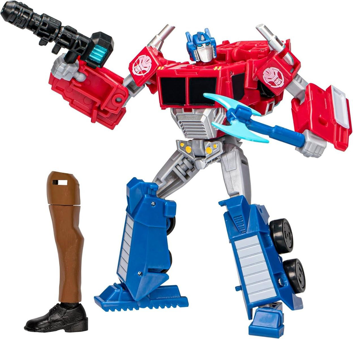Transformers Spielzeug EarthSpark Deluxe-Klasse Optimus Prime Action-Figur (12,5 cm), Roboterspielzeug für Kinder ab 6