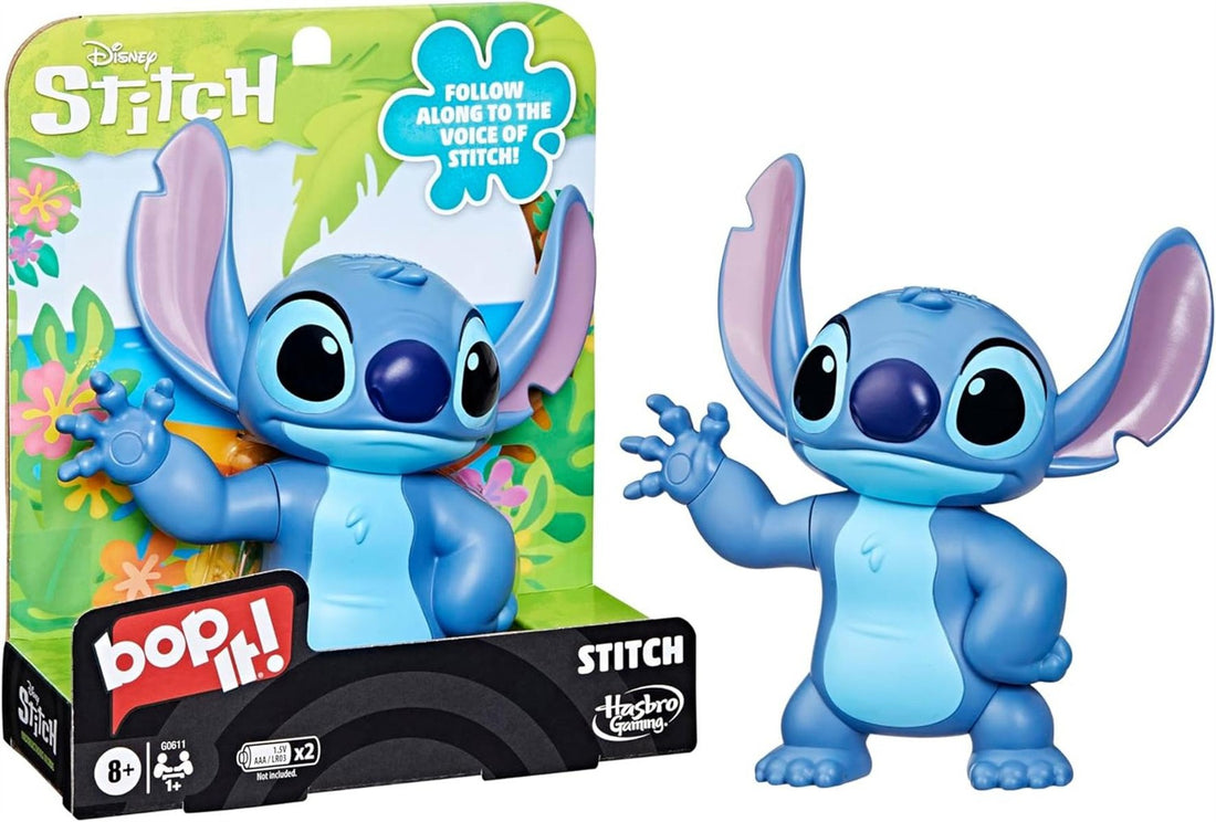 Hasbro Gaming Bop It! Disney Stitch Spiel | zu Disneys Lilo & Stitch | offiziell Lizenziertes Disney Spiel | ab 8 | für 1 oder mehr Spieler | Kinderspiel - Deutsche Version