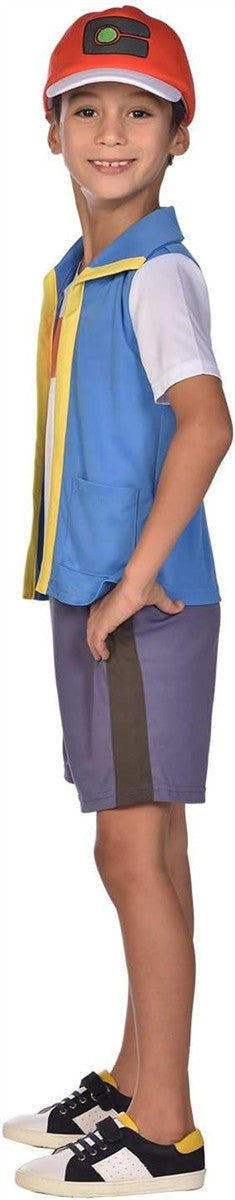 amscan offiziell lizenziertes Ash Pokémon Kinder Jungen Karneval Halloween Fasching Kostüm 6-8 Jahre