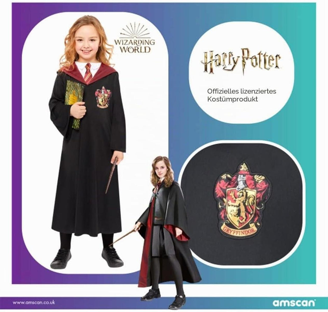 Amscan Kinderkostüm Hermine Harry Potter Hogwarts Gryffindor Magier Zauberer Karneval Fasching Alter 12-14 Jahre