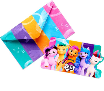 Amscan 8 Einladungskarten & Umschläge My Little Pony