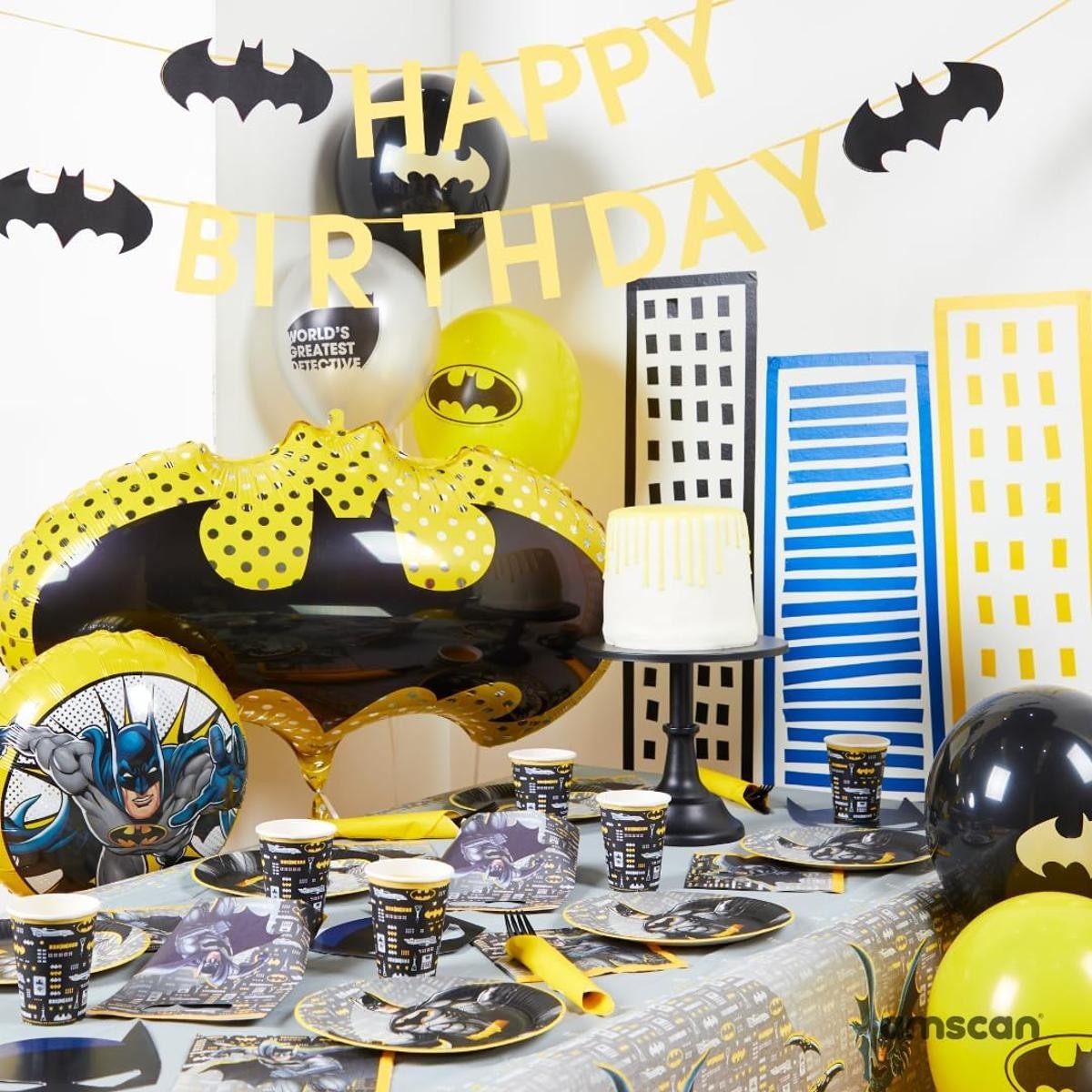 amscan Batman Party 4 Kerzen