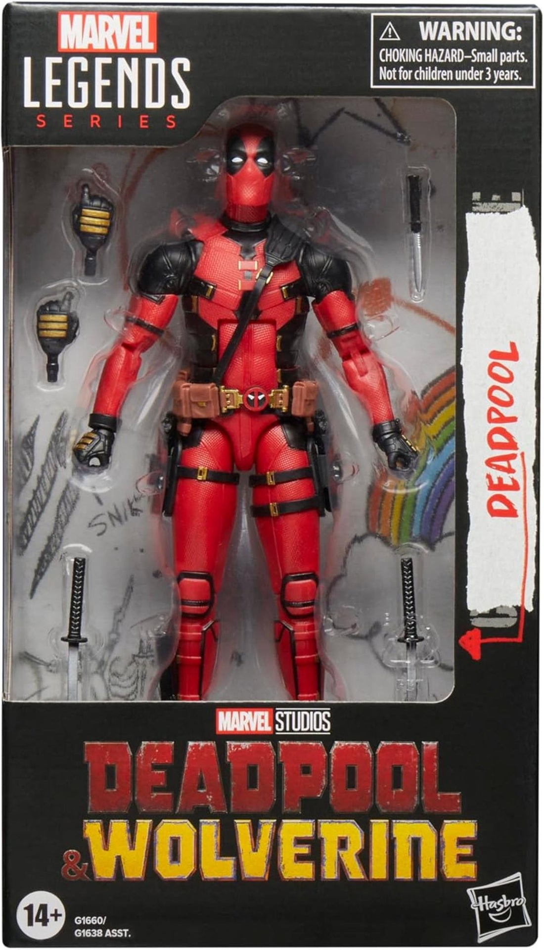 Marvel Legends Series Deadpool, Deadpool & Wolverine Action-Figur (Skala 15 cm), Sammlerobjekt für Erwachsene