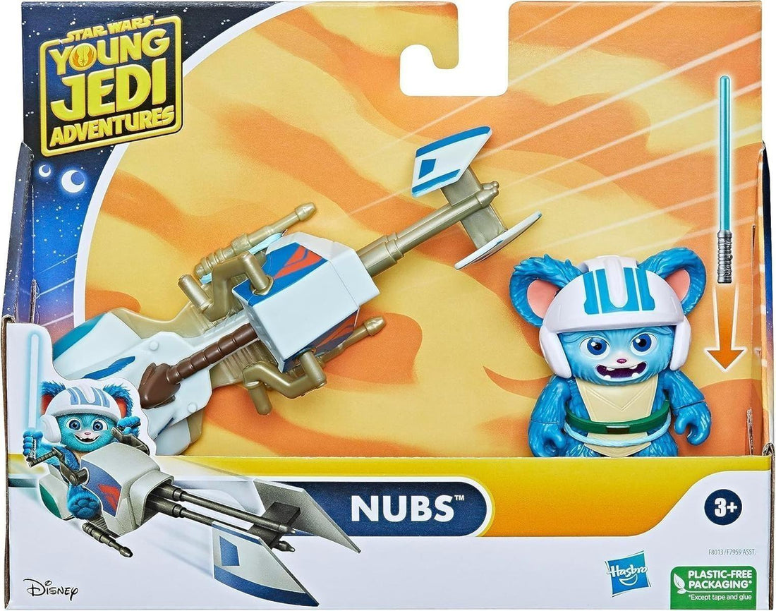 Star Wars Nubs Figur & Speeder Bike, Skala: 10 cm, Action-Figur & Fahrzeug, Spielzeug, Vorschulspielzeug für Kinder ab 3 Jahren