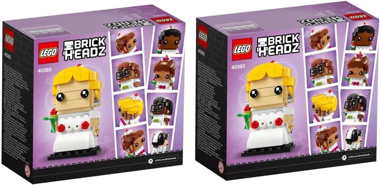 LEGO® BrickHeadz 2x 40383 Braut Bundle Hochzeit