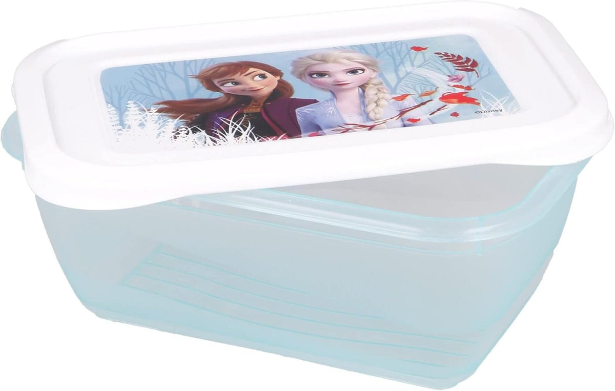 Lunchboxen mit 3 rechteckigen Ersatzteilen Frozen Blue Forest Kunststoff bunt