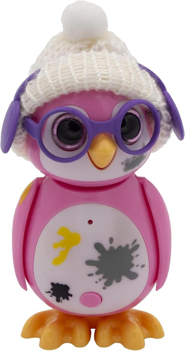 Silverlit Rettungspinguin-Interaktiver Mini Pinguin mit 10+ Modi und Interaktionen + 3 Zubehörteilen S AAA-Batterien inklusive 5+ E8SA2Qm349