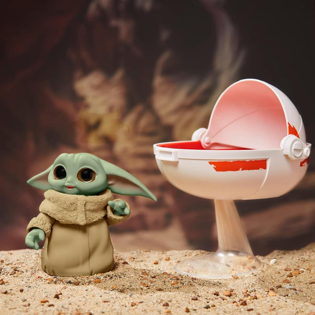 Star Wars Wild Ridin' Grogu Animatronik Spielzeug, über 25 Sound- und Bewegungskombinationen, Spielzeug für Kinder ab 4 Jahren