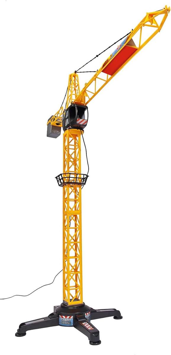 Dickie Toys 203462411 - Mega Crane, Kabelgesteuerter Kran, 1 Meter hoch