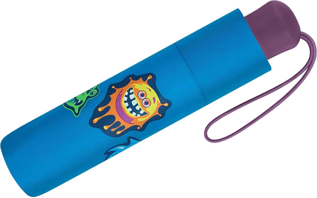 Scout Kinder-Taschenschirm mit reflektierenden Streifen funny Freaks blau
