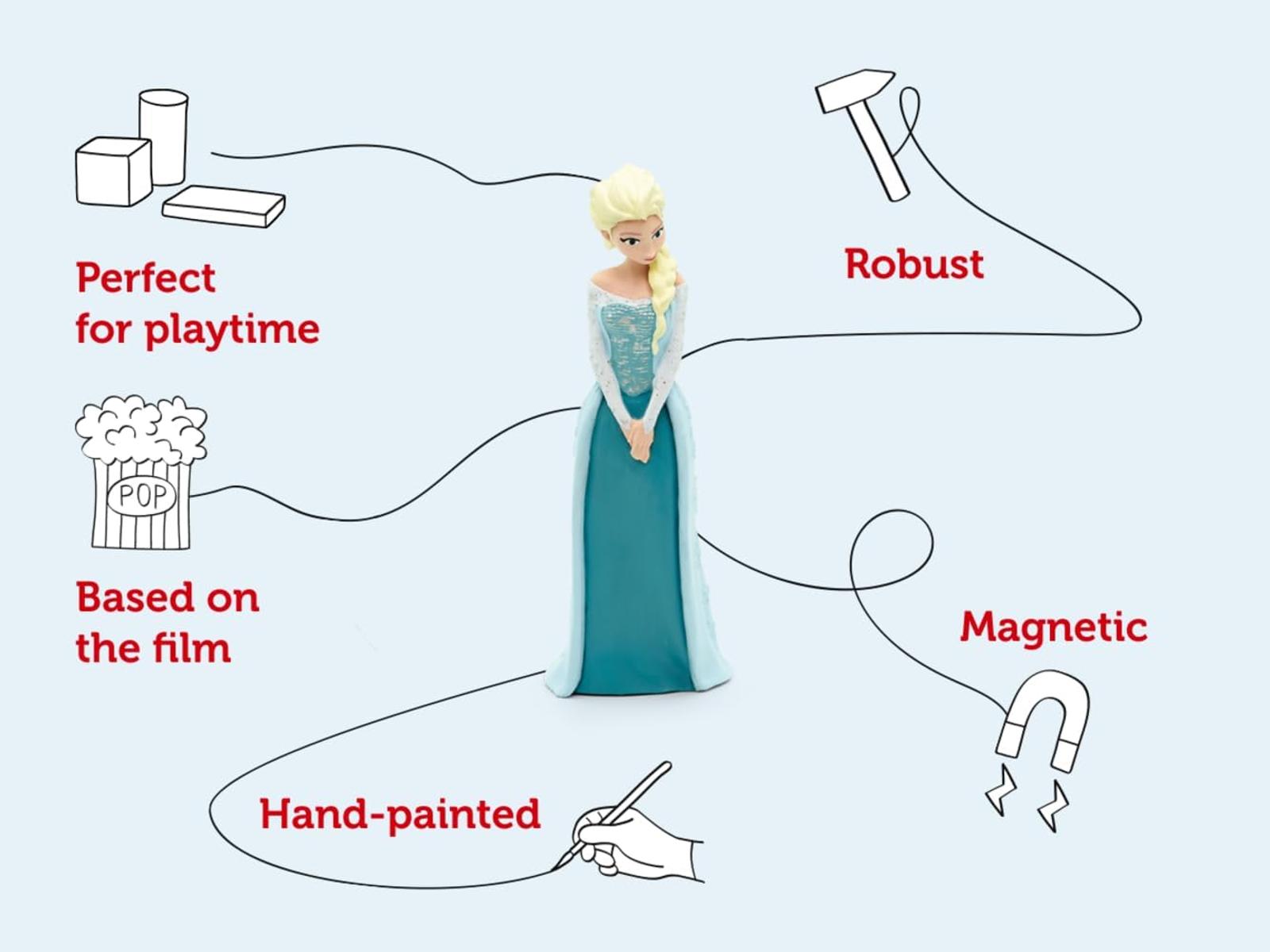Tonies ELSA Hörfigur - Frozen Toys, Disney Frozen Hörbücher für Kinder Englische Sprache