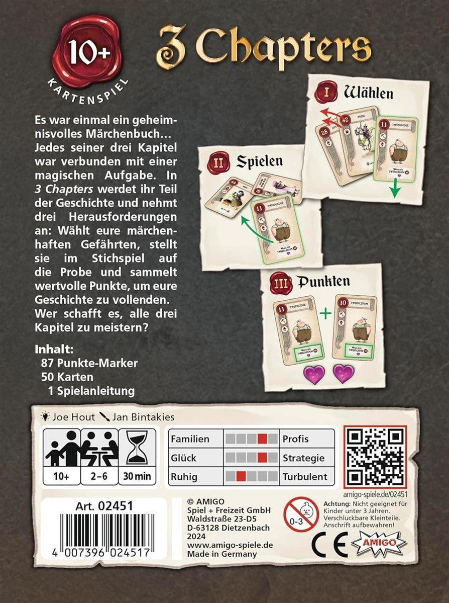 AMIGO 3 Chapters - wählen spielen punkten - Kartenspiel