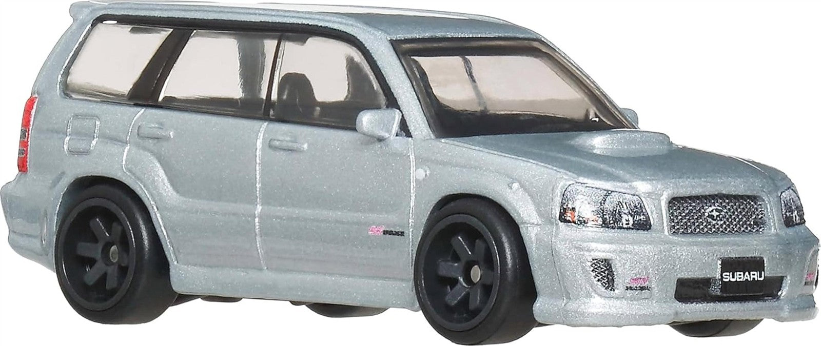 Hot Wheels Premium Car Culture Spielzeugauto im Maßstab 1:64 Druckguss Subaru Forester STI, Ronin Run 2 Fahrzeug mit echten Riders Reifen