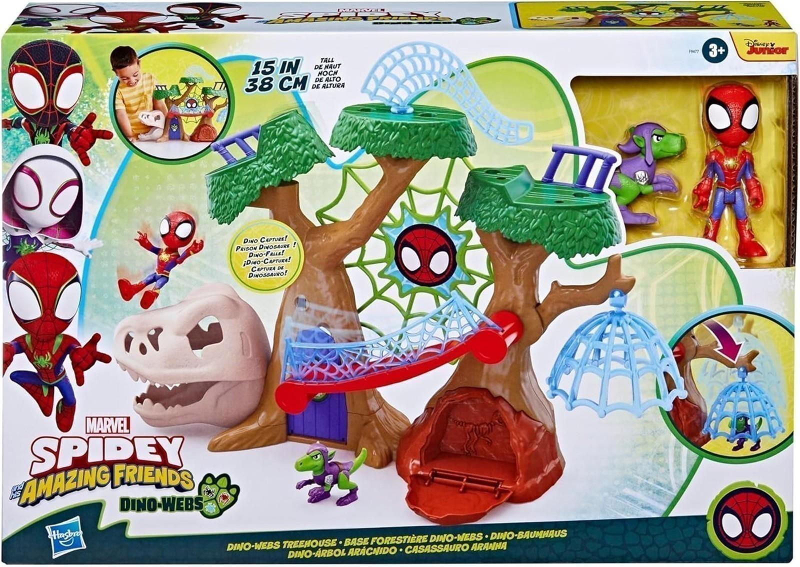 Hasbro Marvel Spidey und Seine Super-Freunde Dino-Baumhaus Superhelden-Spielset
