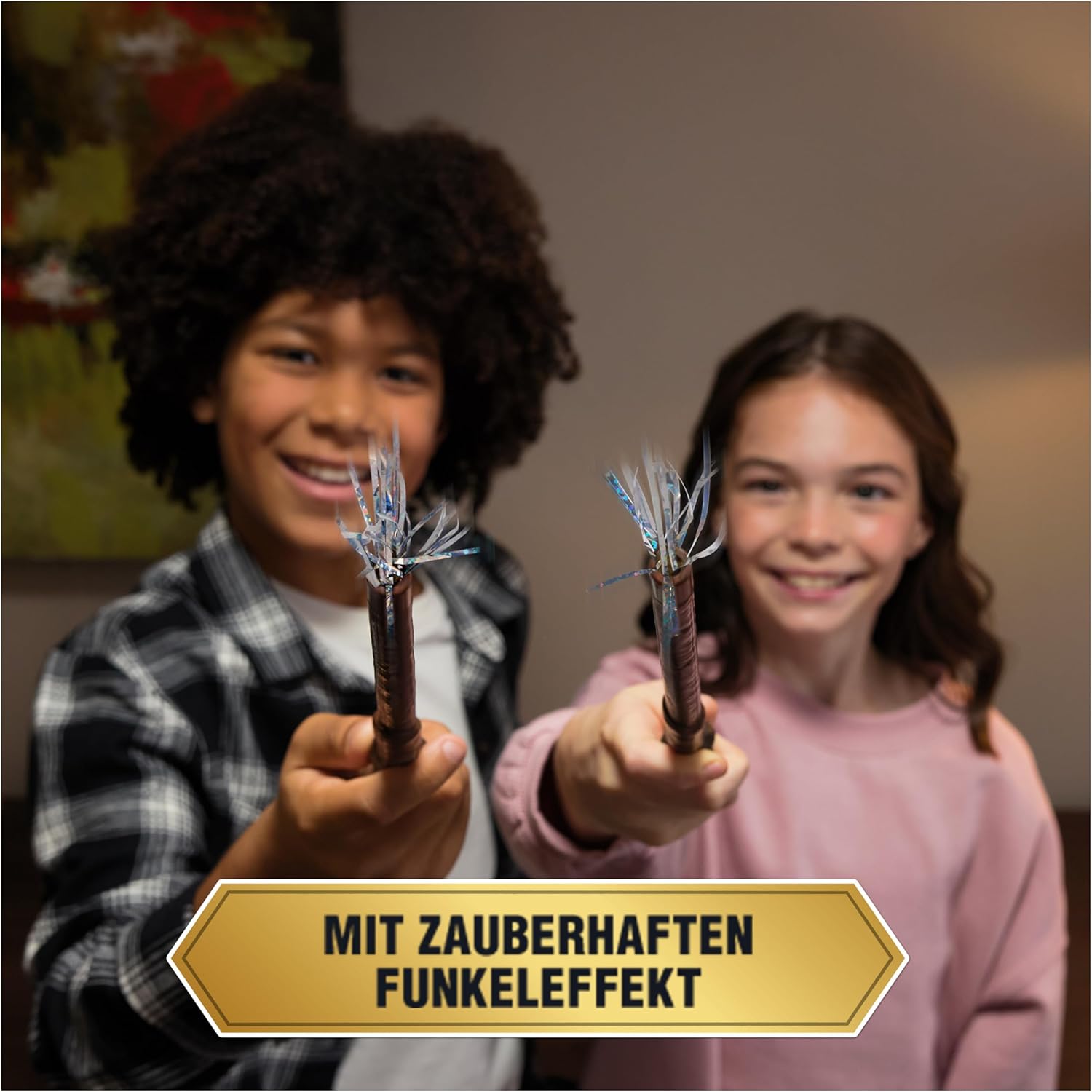 Harry Potter - Zauberstab mit Vibrationseffekt und Sound, ca. 31 cm, Spielzeug für Kinder ab 6 Jahren, Fanartikel