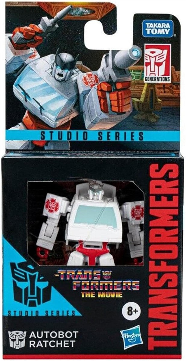 Transformers Studio Series Core-Klasse Autobot Ratchet Figur Kampf um Cybertron, 8,5 cm groß, F3143, Multi