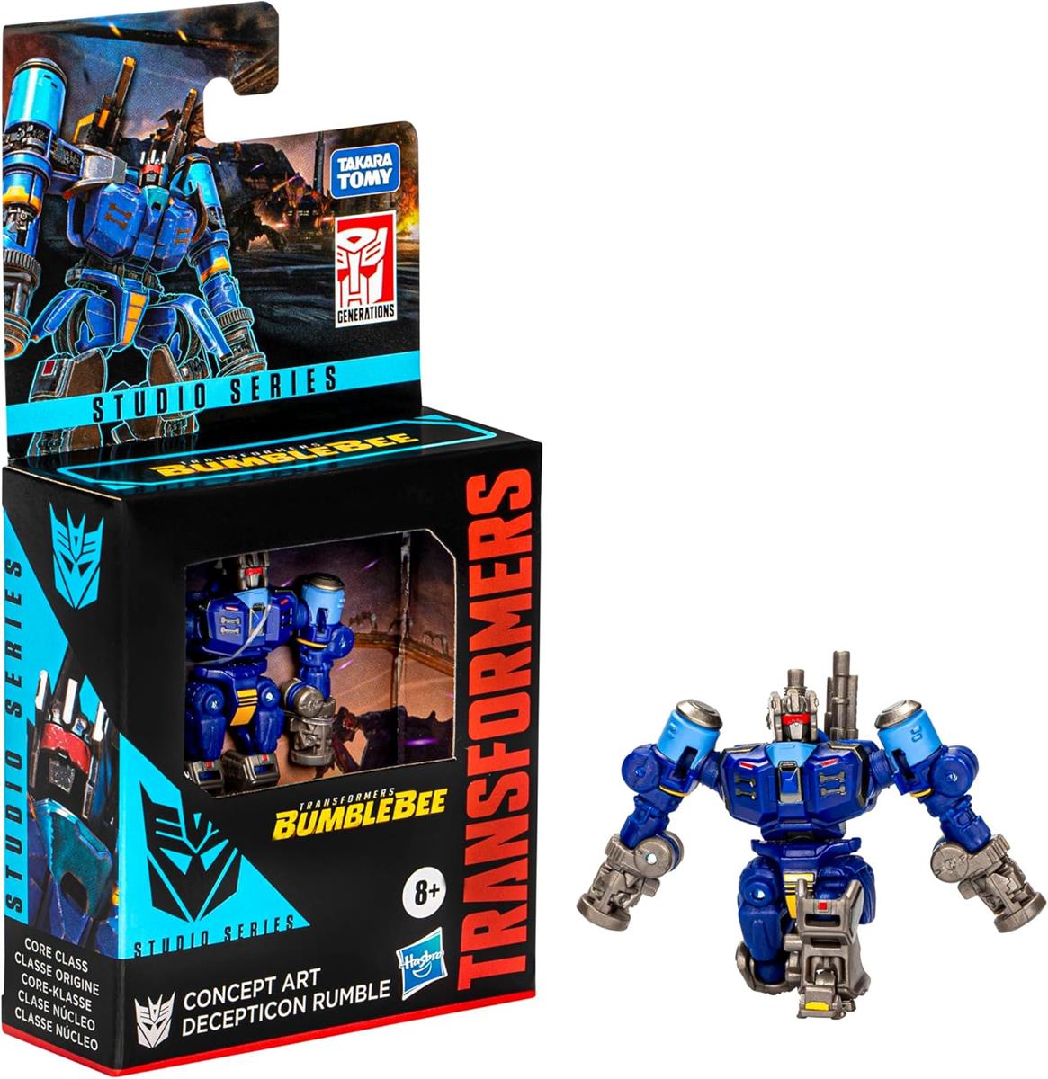 Transformers Studio Series Core-Klasse Transformers: Bumblebee Concept Art Decepticon Rumble Action-Figur