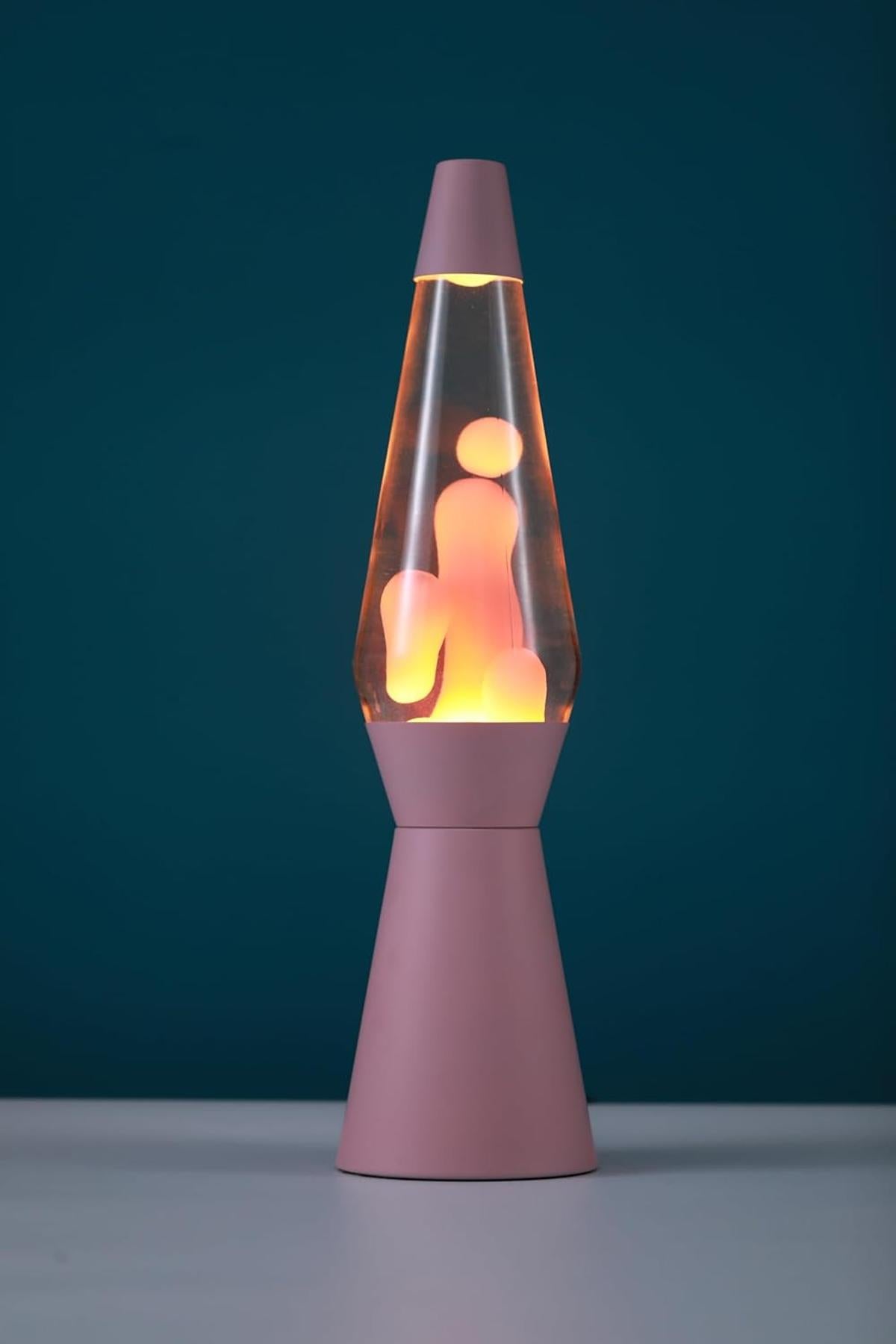 I-TOTAL® Lavalampe Magie Lavaspektakel: Einzigartiges für Ihr Zuhause Pastell Rosa Spaceship