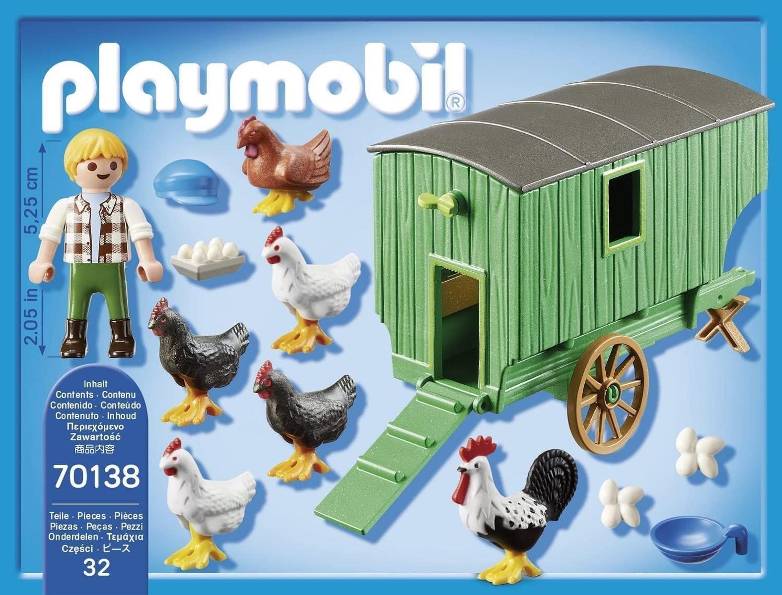 PLAYMOBIL Country 70138 Mobiles Hühnerhaus, Ab 4 Jahren