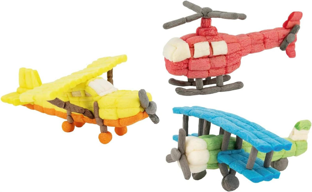 Playmais BASIC My 1st Flight Bastelset für Kinder ab 3 Jahren I Motorik-Spielzeug mit 650 Stück, Zubehör & Anleitung I Natürliches Spielzeug I Fördert Kreativität & Feinmotorik
