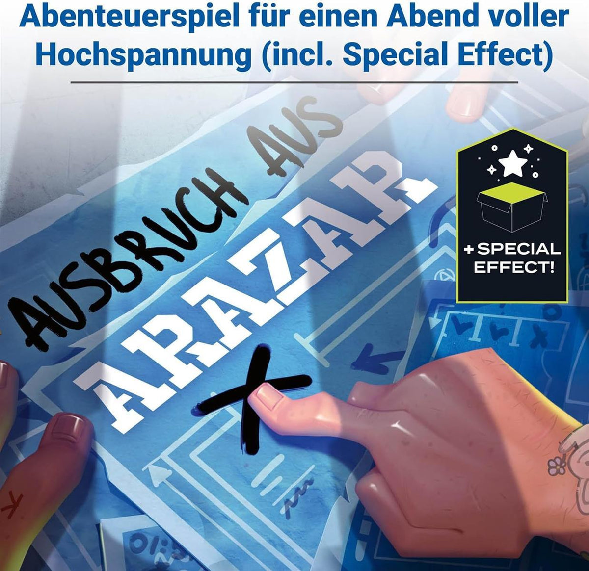 Ravensburger Familienspiel 27365 - Mystery Games: Der Ausbruch aus Arazar - Storytelling- und Erlebnisspiel für 2-4 Spieler ab 14 Jahren