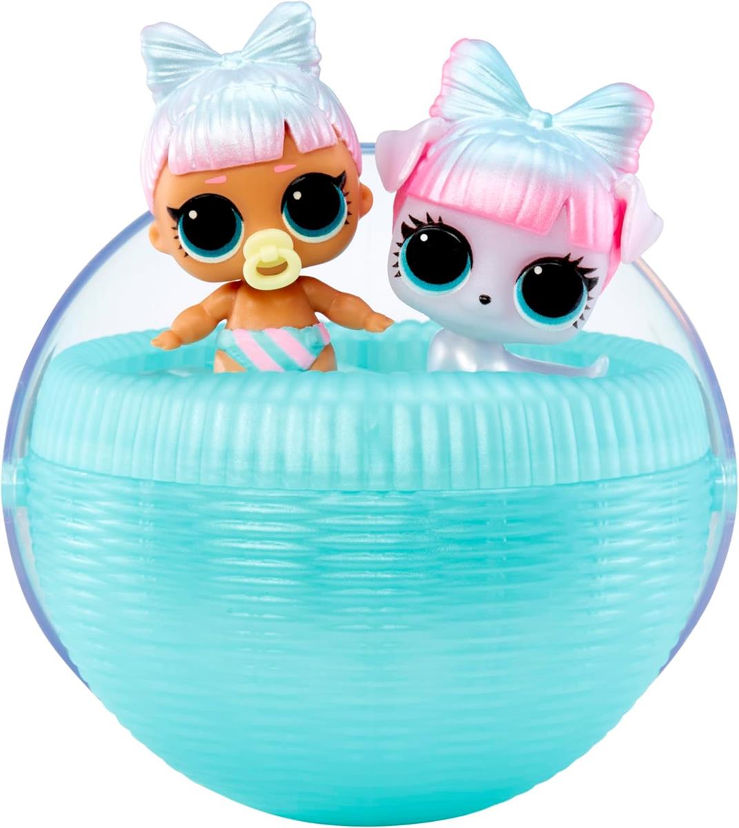 L.O.L. Surprise! Baby Bundle Surprise - Sammlerpuppen mit Baby-Thema - Zwillinge, Drillinge oder Haustiere Mit Einer Wasserüberraschung - 2 oder 3 Puppen Enthalten - Ideal für Mädchen ab 3 Jahren