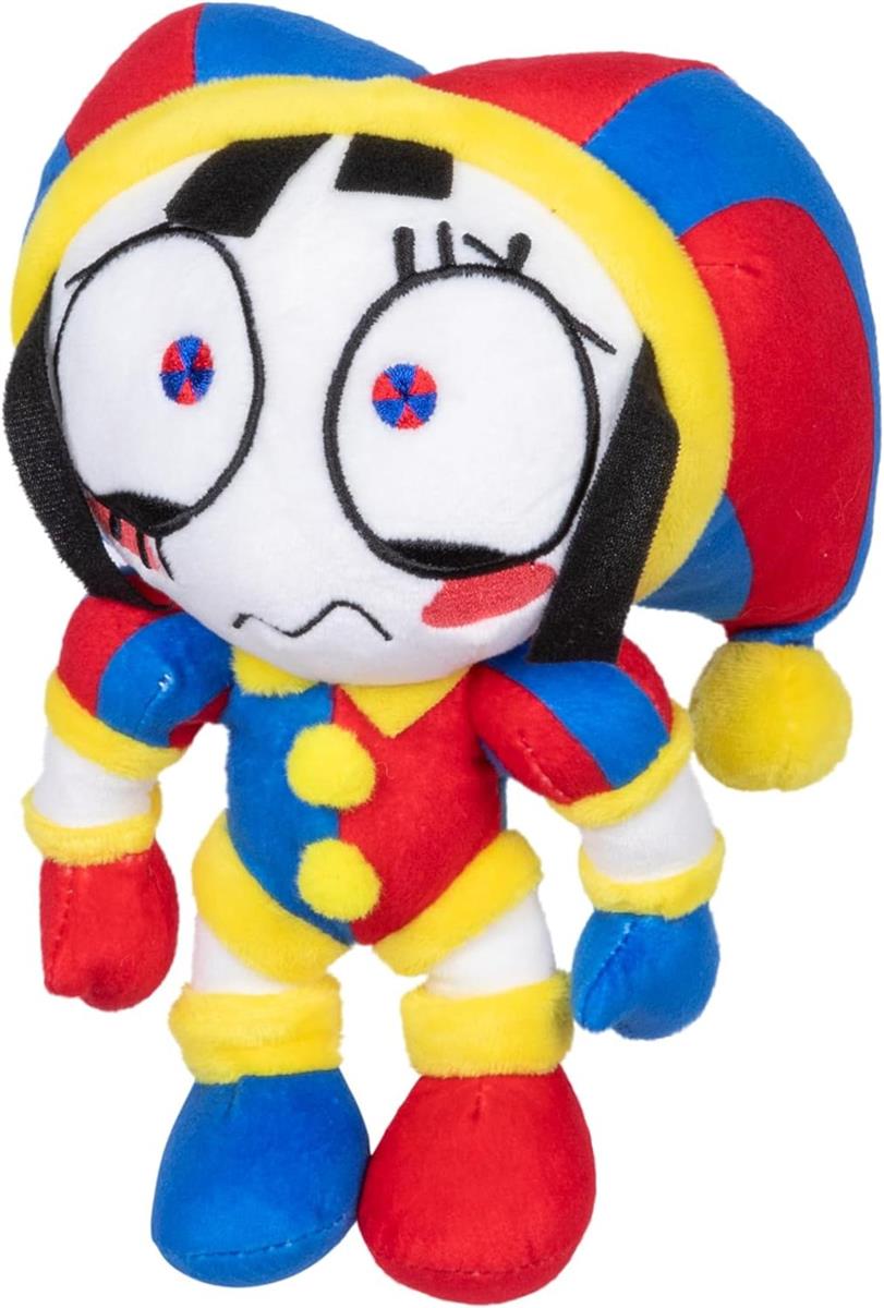 Amazing Digital Circus Deluxe Pomni Plüschfigur, 20,3 cm große Figur aus hochwertigen Materialien und Stickereien, Sammeln Sie Caine, Pomni, Kinger, Jax und Ragatha