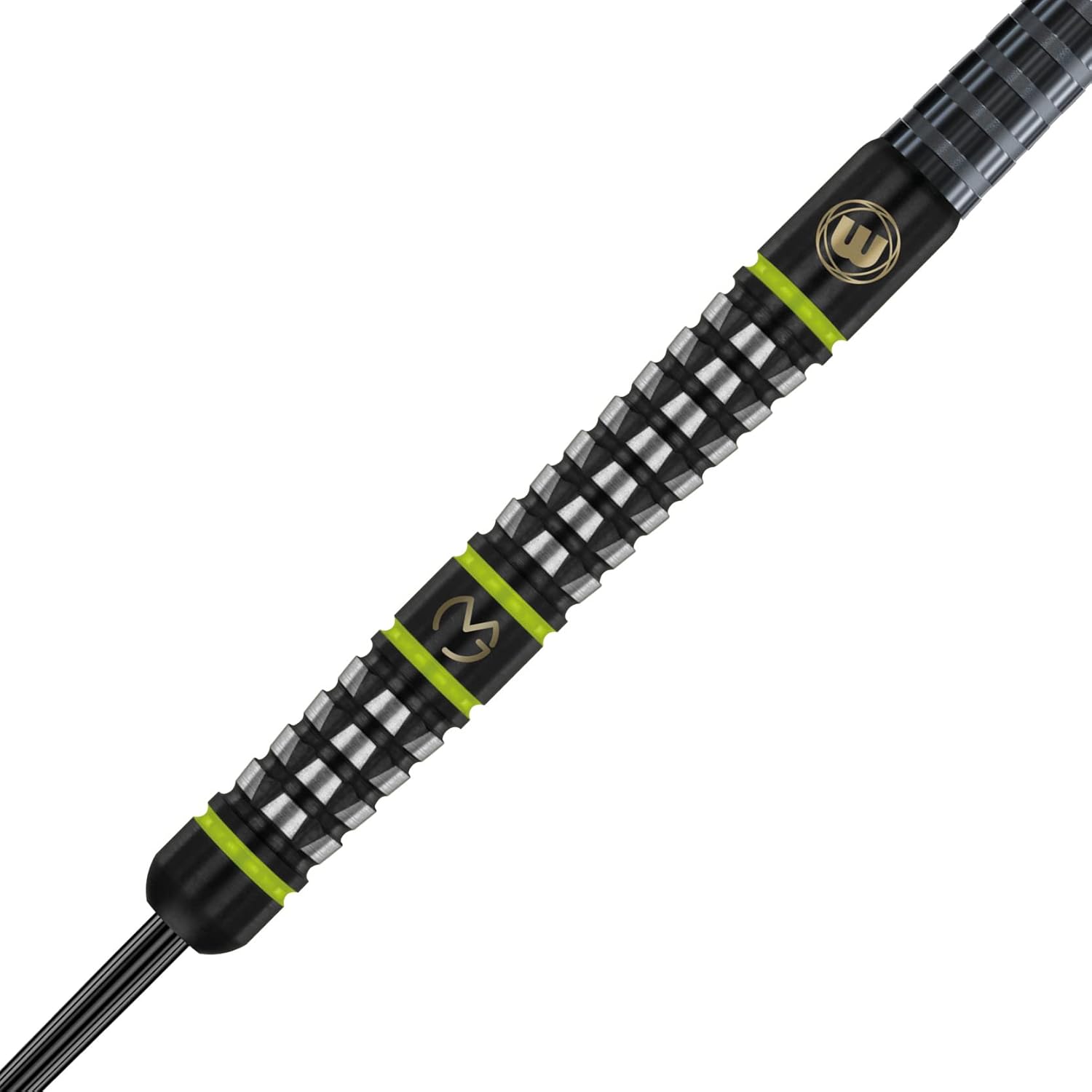 WINMAU MvG Acclaim Dartpfeile mit Wolframstahlspitze, 25 g, Set mit Flights und Schäften