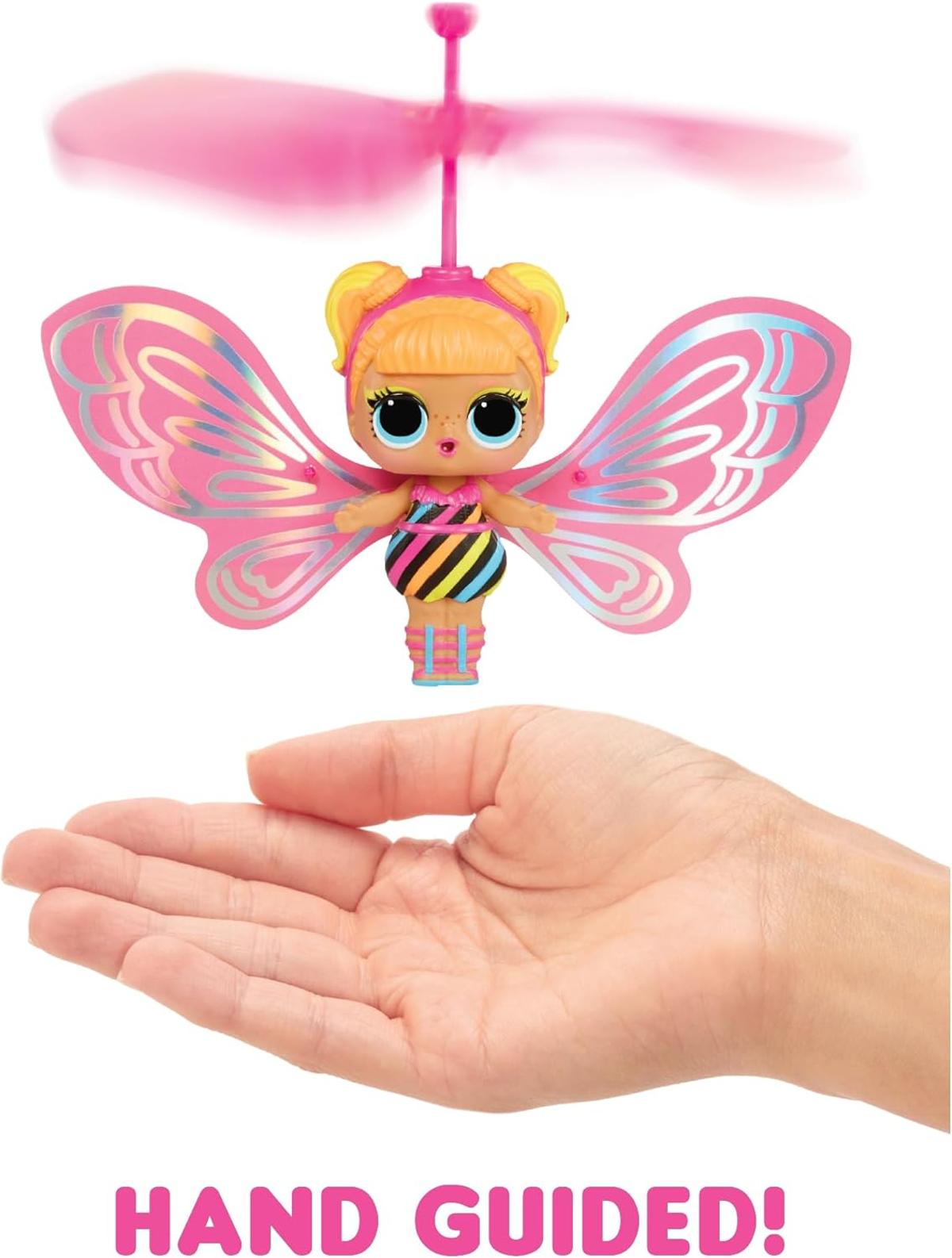 L.O.L. Surprise! Magic Flyers - Flutter Star - Handgesteuerte fliegende Puppe - Sammlerpuppe mit Touch-Flasche zum Auspacken - Ideal für Mädchen ab 6 Jahren