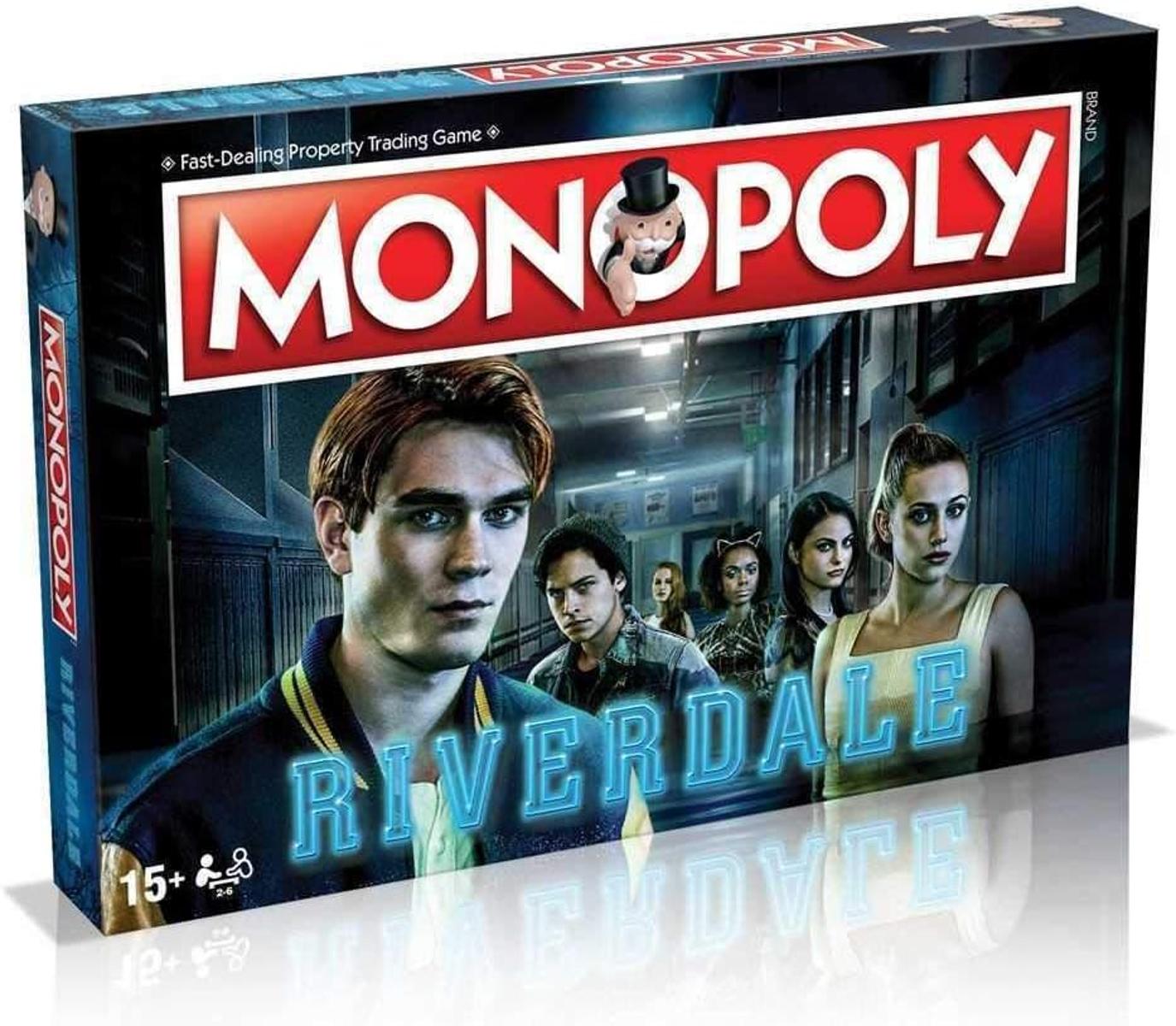 Hasbro Riverdale Monopoly-Brettspiel, Join Veronica, Archie, Jughead, Betty, Cheryl und Pop, Advance to Sunnyside Trailer Park, Sweetwater River und The Pembrooke, für Spieler ab 8 Jahren