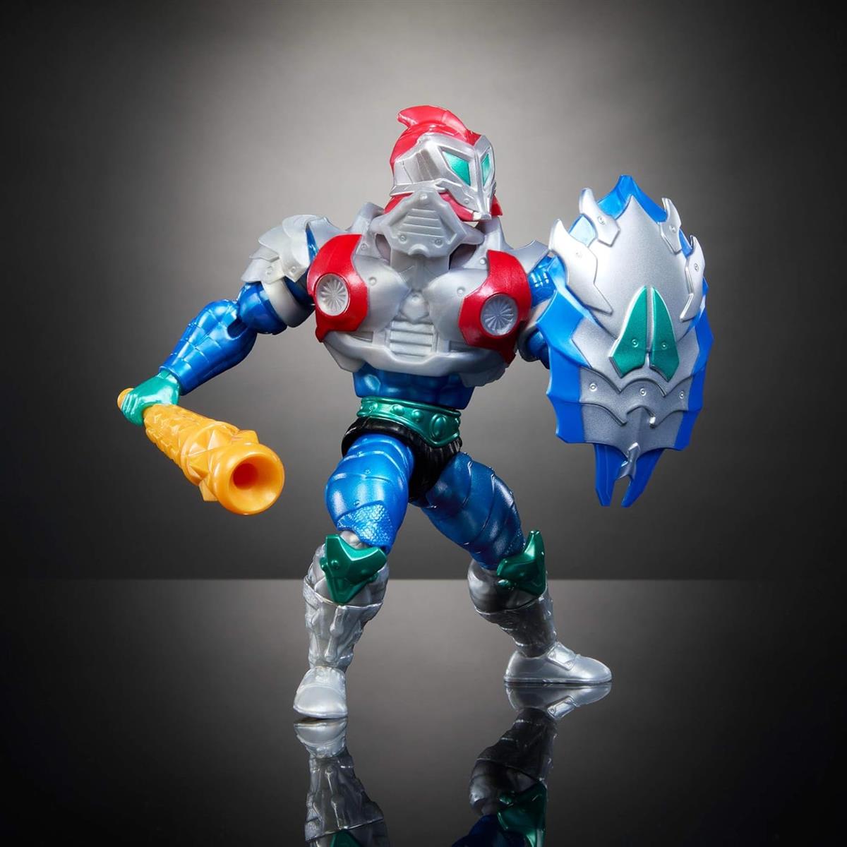 Masters of the Universe Origins Turtles of Grayskull Mekaneck Reptile Wars Bewegliche Actionfigur, Teenage Mutant Ninja und MOTU Crossover Helden-Spielzeug, JBN00