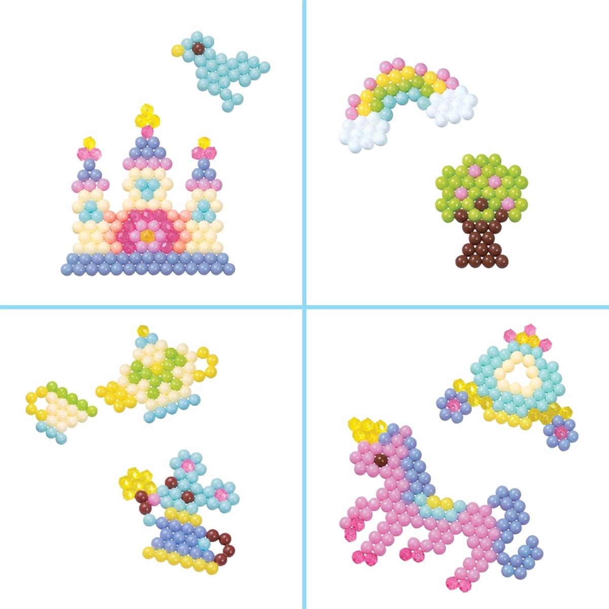 Aquabeads 31506 Pastell Märchenwelt Set - Themen Nachfüllset, Wasserperlen, Bastelspaß für Kinder ab 4 Jahren, ohne Bügeln oder Kleben