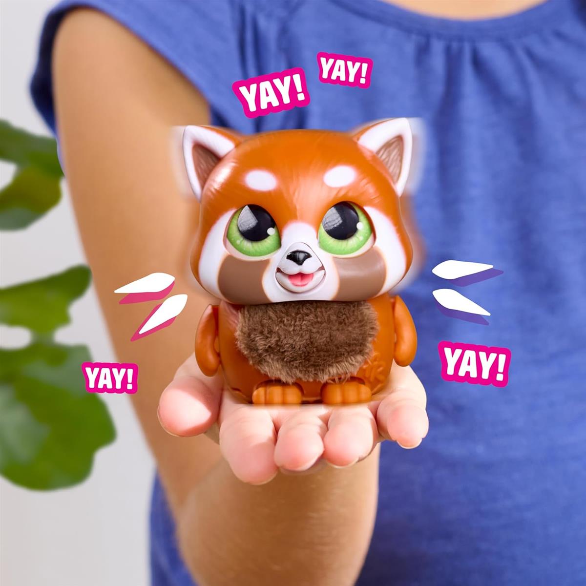 Just Play furReal Handfuls – Shy, der Rote Panda, 8,9 cm großes, interaktives Spielzeug für Jungen, Mädchen und Kinder ab 4 Jahren