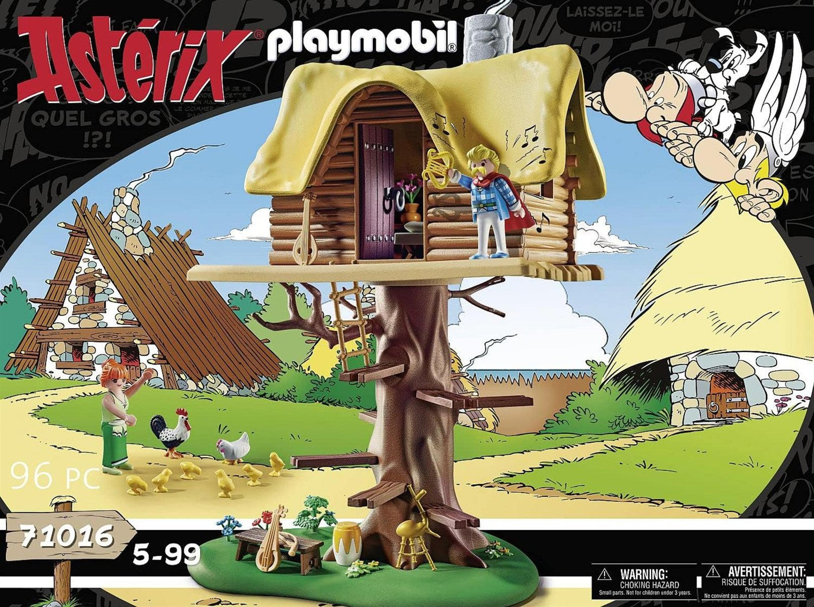 PLAYMOBIL Asterix 71016 Troubadix mit Baumhaus