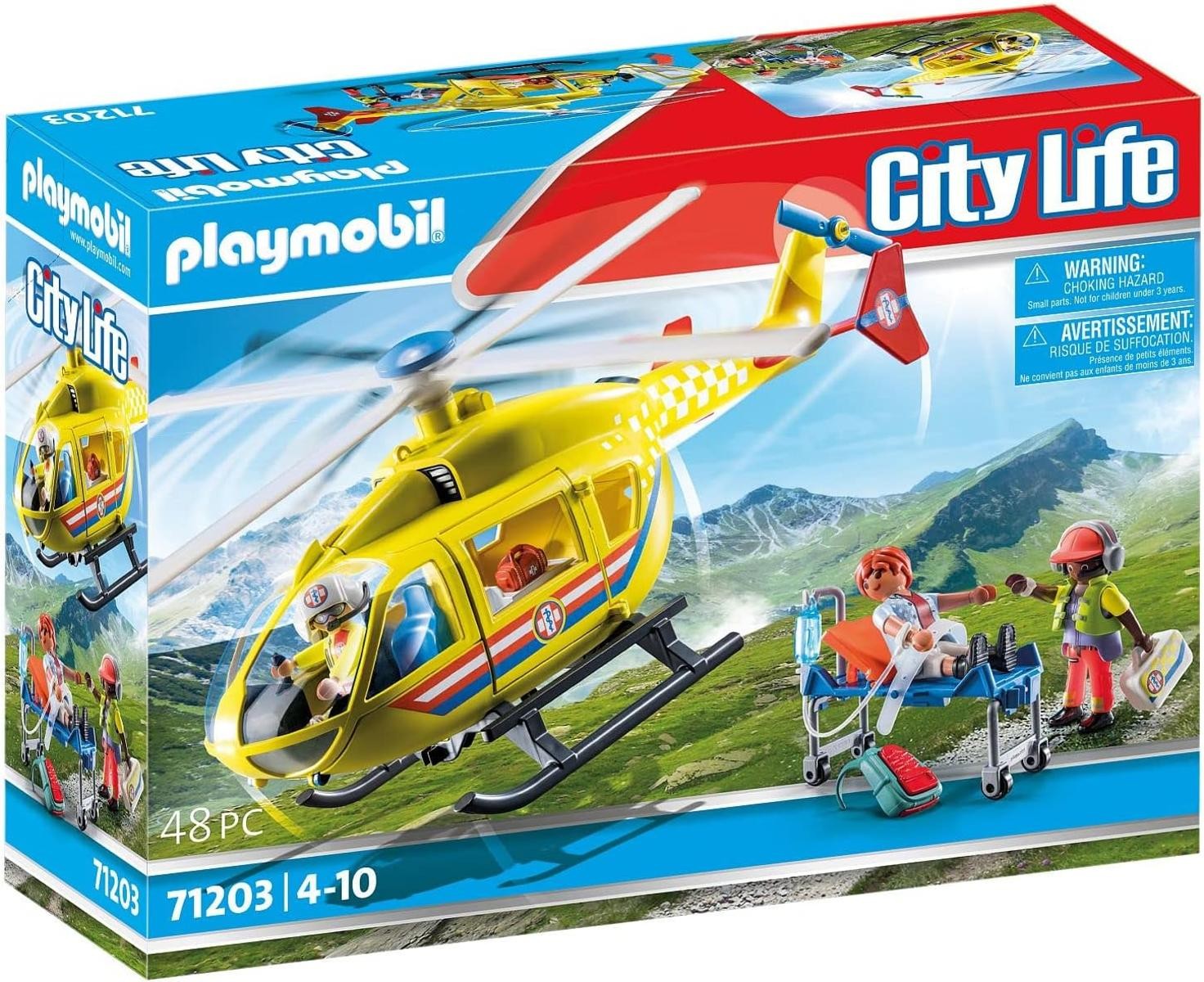 PLAYMOBIL 71203 City Life Rettungshelikopter