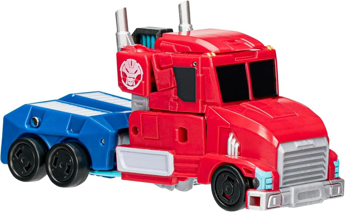 Transformers Spielzeug EarthSpark Deluxe-Klasse Optimus Prime Action-Figur (12,5 cm), Roboterspielzeug für Kinder ab 6